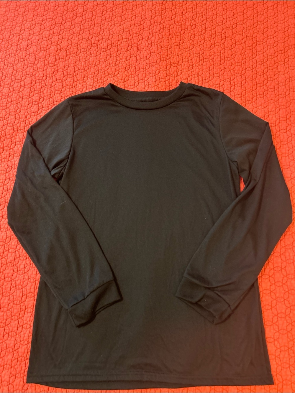 Black Long Sleeve Athletic T-Shirt